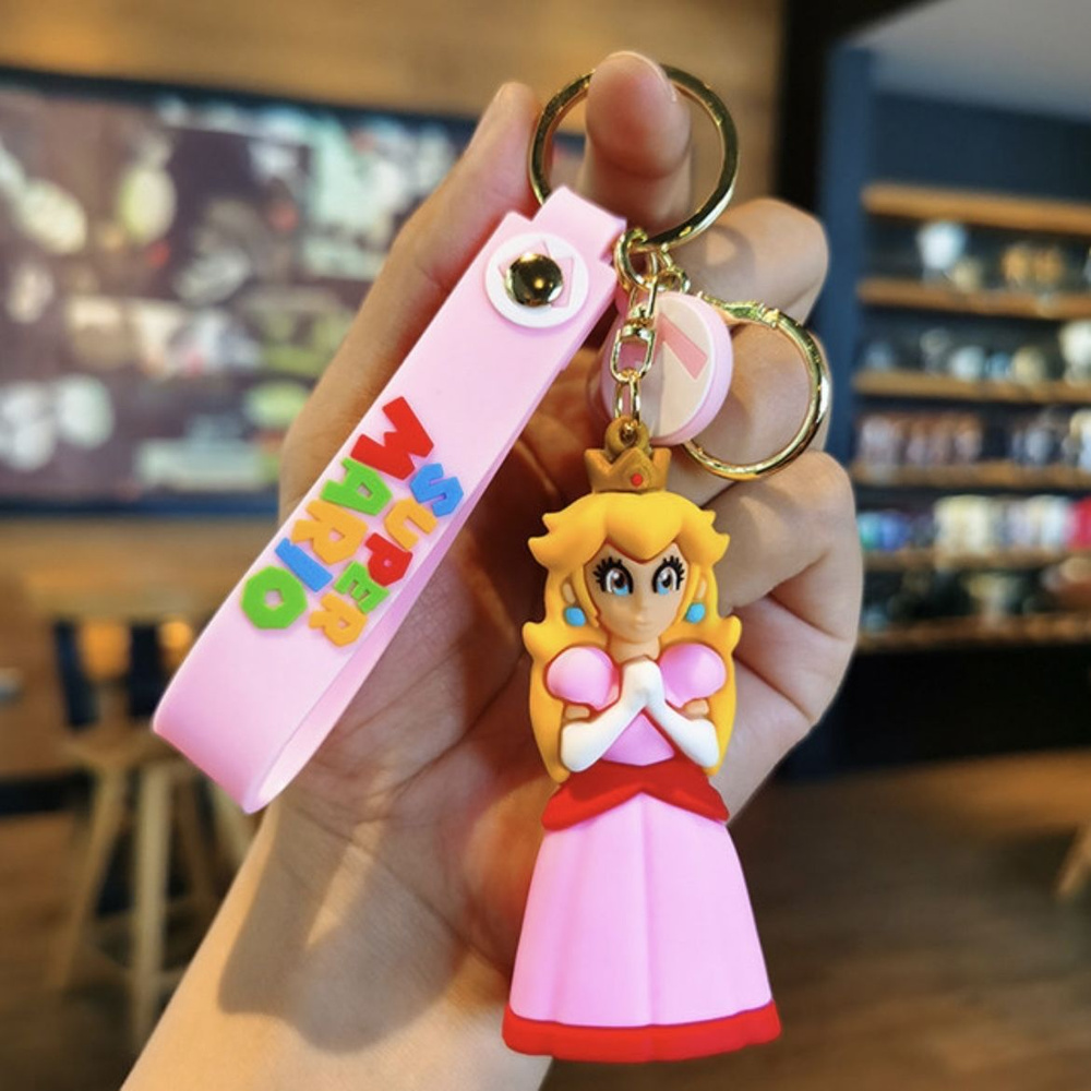 3D брелок - игрушка на ключи, сумку, рюкзак SUPER MARIO / Принцесса Пич  #1