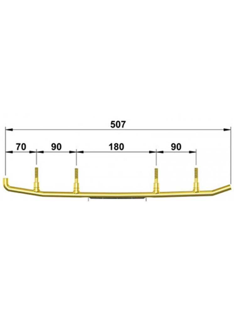 Коньки для снегохода yamaha 014505-03 с победитом #1