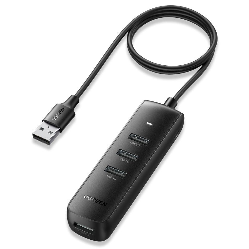 Разветвитель USB Ugreen CM416 USB 3.0 4Port Hub. 1м/черный купить с