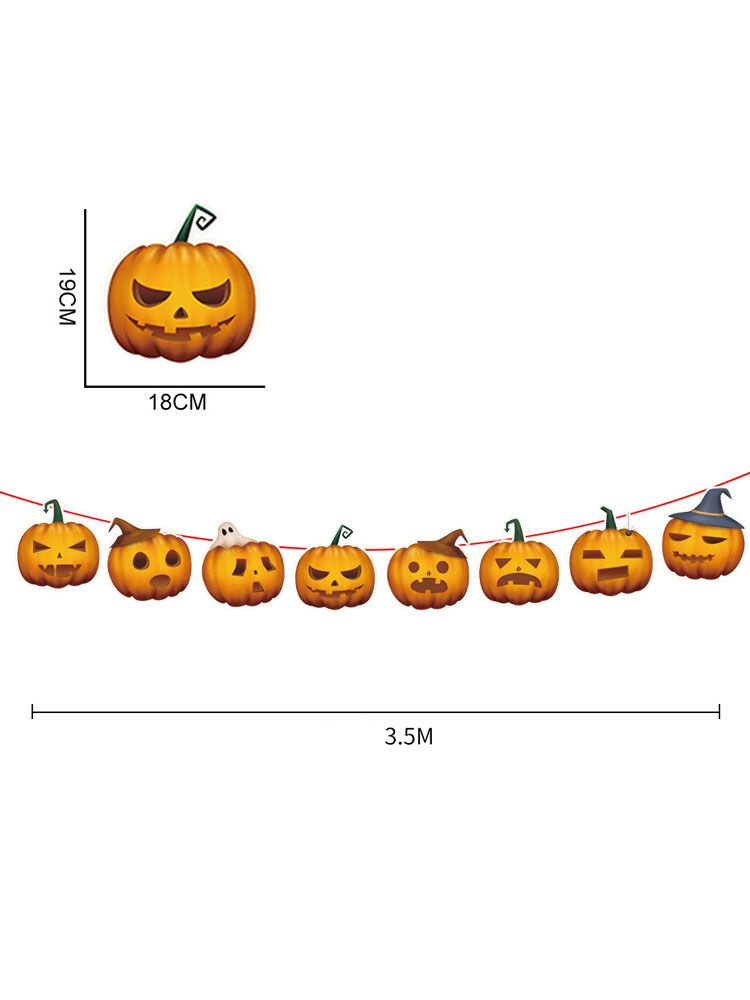 Гирлянда Веселые тыквы на Хэллоуин 3 м #1