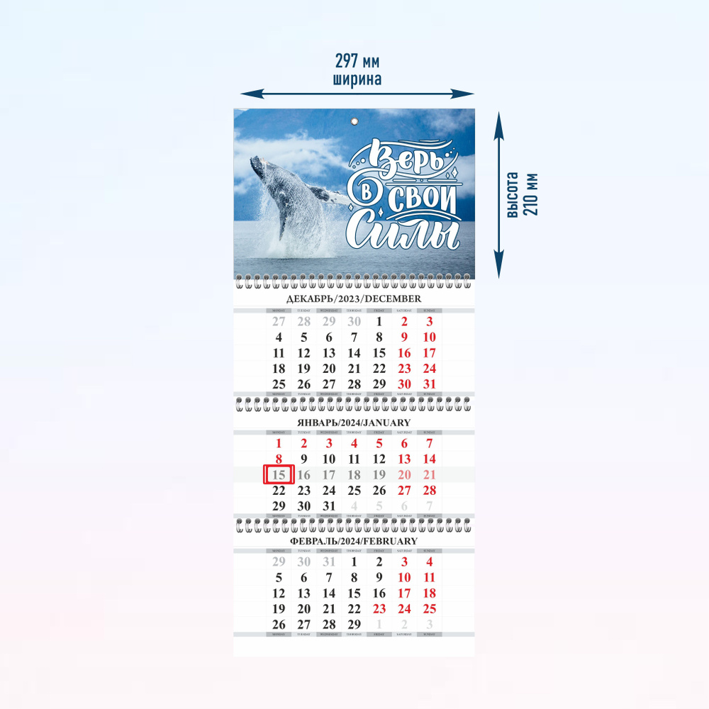 Календарь настенный мотивационный 2024 год - купить с доставкой по выгодным  ценам в интернет-магазине OZON (1213265290)