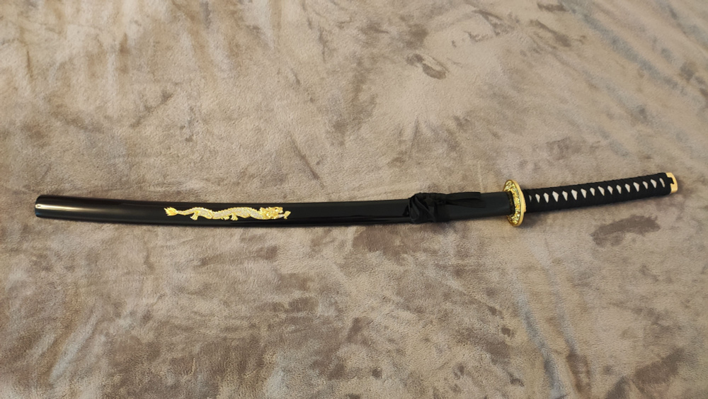 Купить Катана сувенирная, декоративная "Dragon" GoldDra010, Китай по ...