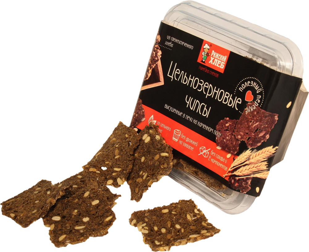 Хлебные чипсы Цельнозерновые 75 г, Рижский хлеб купить на OZON по ...