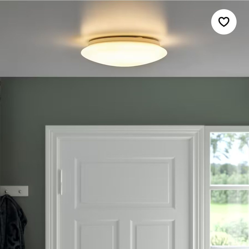 светильник плафон светодиодный Икеа, Barlast, 26 см - купить по низкой ...