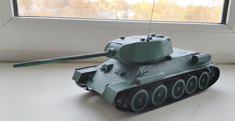 Объемная сборная модель танка Т-34 - купить с доставкой по выгодным ...