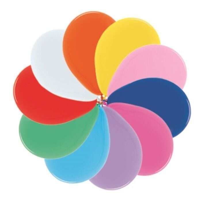 Шар (12''/30 см) Ассорти, пастель, 12 шт. #1