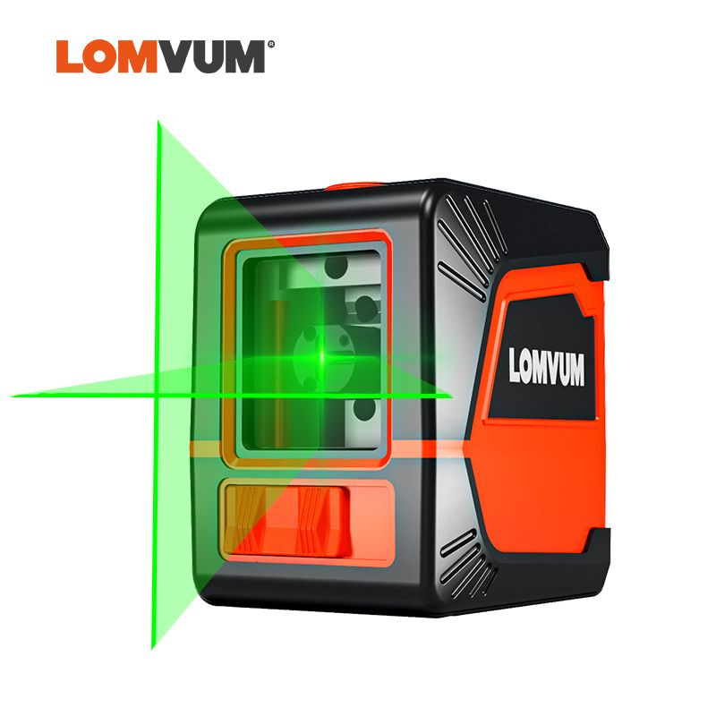 Мини-лазерный уровень LOMVUM, зеленый луч, горизонтальный, вертикальный .