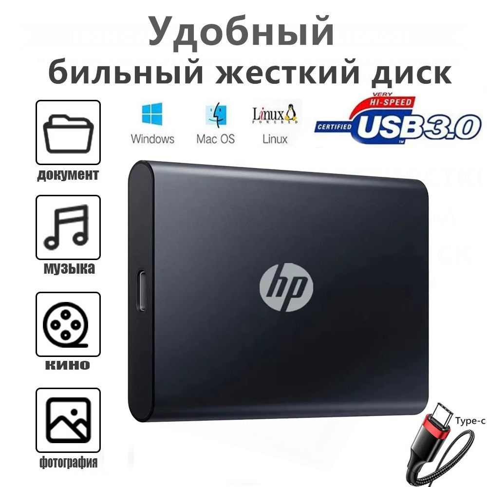 2 ТБ Внешний жесткий диск IOOF (fezx), черный - купить с доставкой по ...