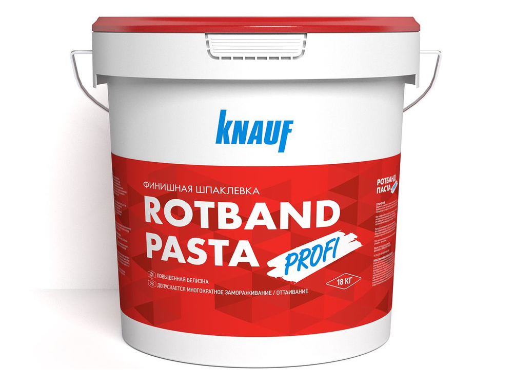 KNAUF ROTBAND PASTA PROFI/КНАУФ РОТБАНД ПАСТА ПРОФИ, 18кг,финишная шпаклевка  #1