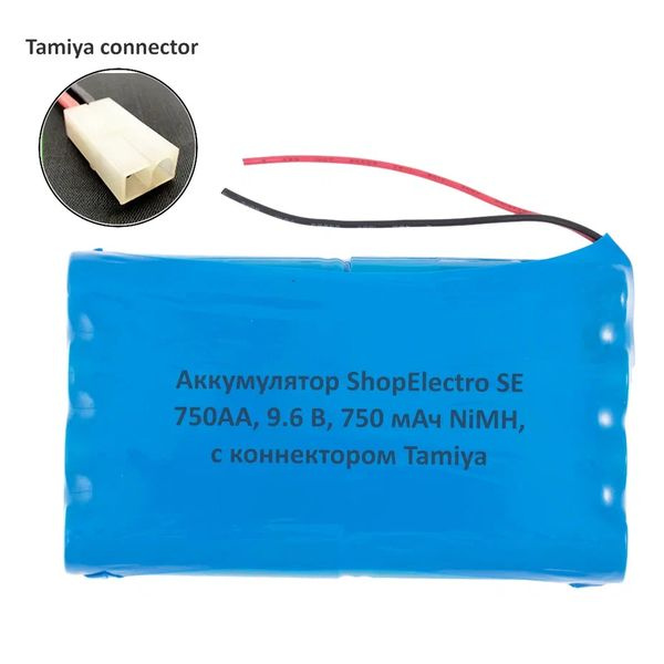 Аккумуляторная сборка №12 ShopElectro SE 750АА, 9.6 V, 750 mAh, NiMH, с ...