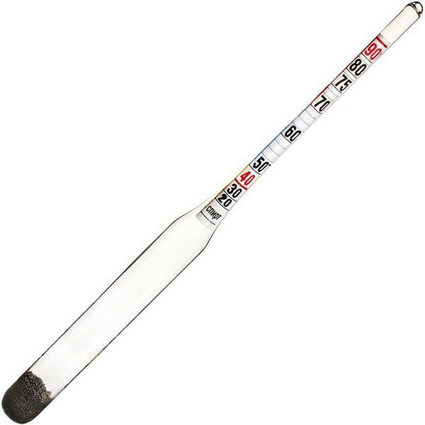 Спиртомер бытовой (ареометр-спиртометр) 0-90 - купить с доставкой по ...