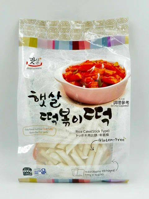 Рисовые палочки Topokki, Рисовые палочки для Ток Бок ки, 600гр., Корея  #1