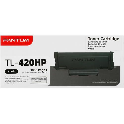 Картридж лазерный Pantum TL-420HP черный, с чипом оригинальный, 3000 стр, 1 шт  #1