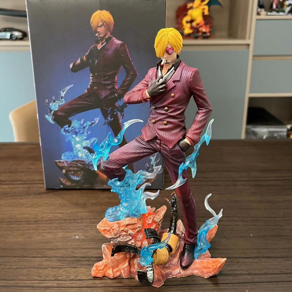 Аниме светиться фигурка Ван-Пис/One Piece, Луффи,Санджи(24cm) #1