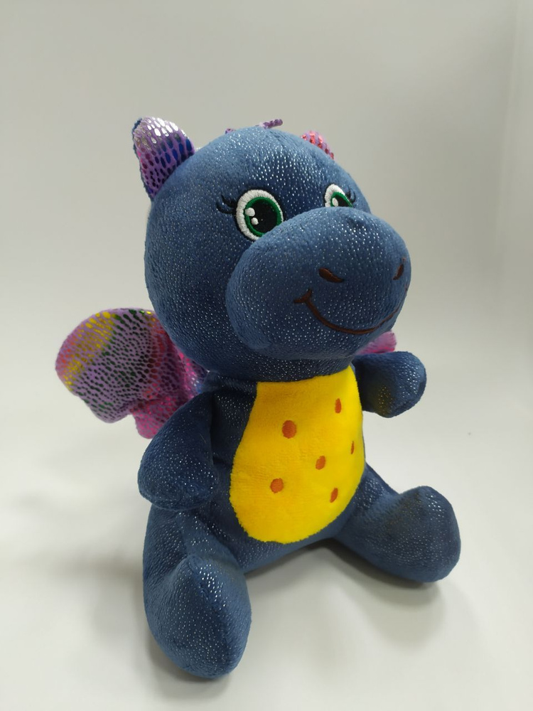 Мягкая игрушка Дракон Милашка, синий - купить с доставкой по выгодным ...