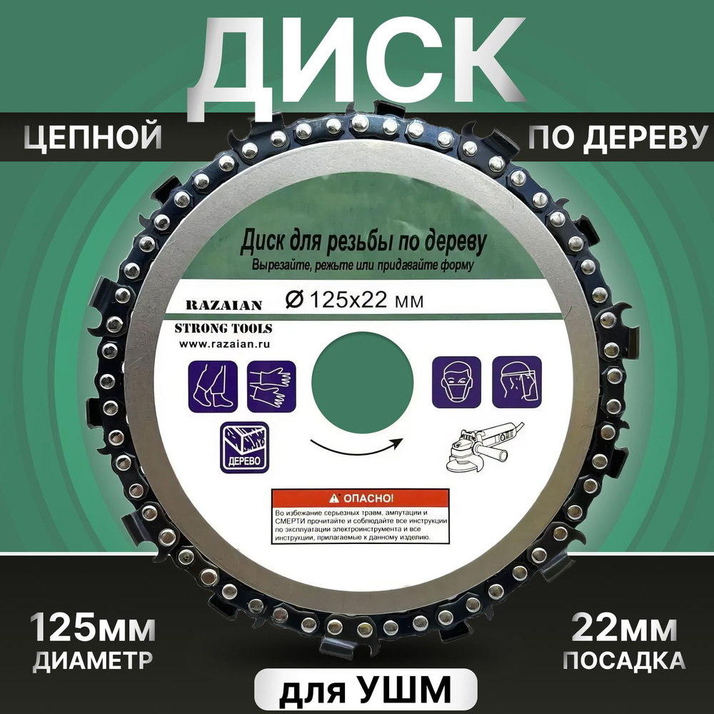 Диск пильный 125x22.23 - купить по низким ценам в интернет-магазине OZON  (1067867640)