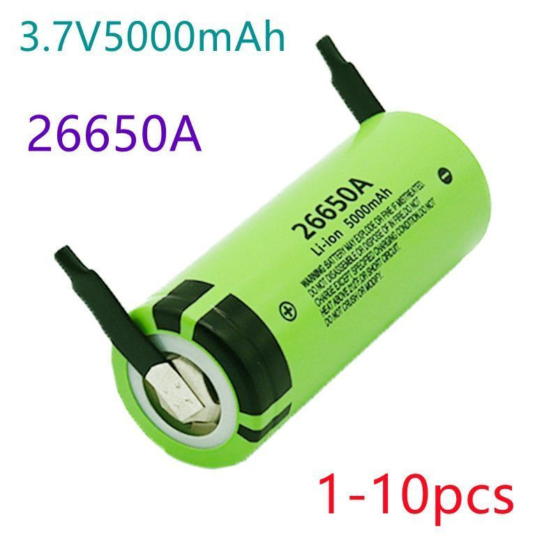 2023 100% оригинальный 26650A Новый аккумулятор 3.7 V 5000mAh Высокая ...