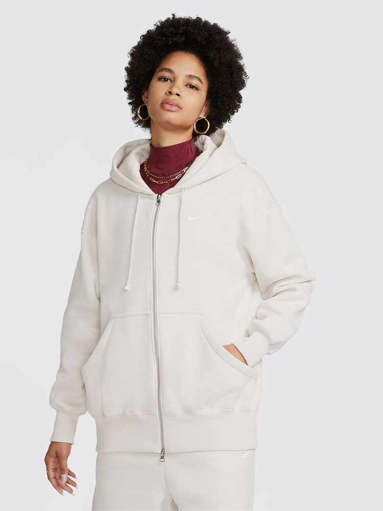 Толстовка Nike W Nsw Phnx Flc Fz Os Hoodie #1