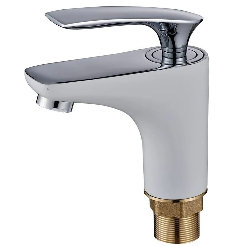 Смеситель для раковины в ванную / кран для умывальника с коротким ...