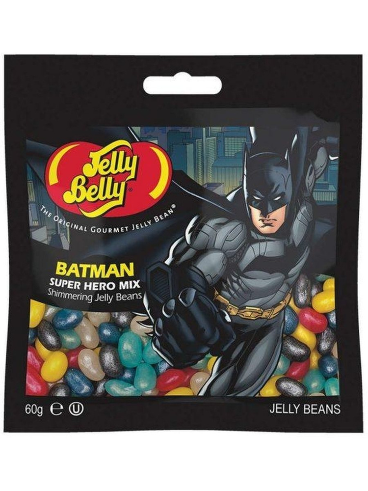 Драже жевательное Jelly Belly Super Hero Batman , 60гр, Таиланд #1