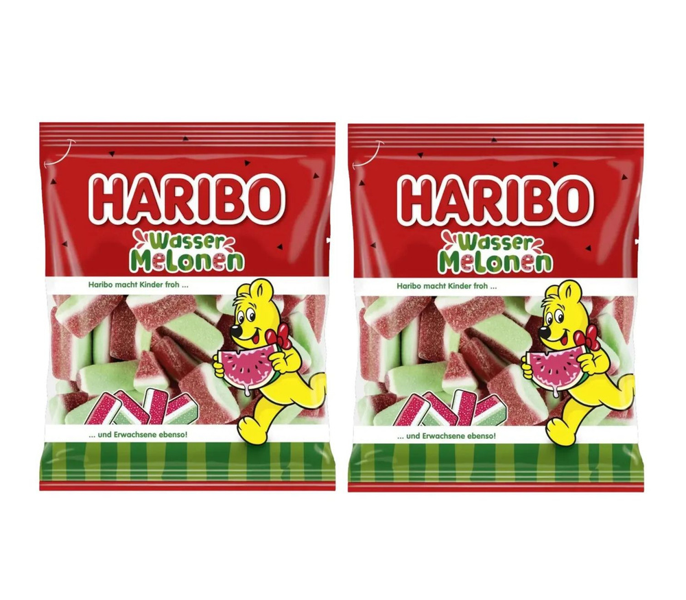 Мармелад Haribo Wassermelonen / Арбуз, 2 шт по 160г #1