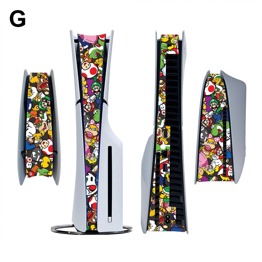 Подходит для PS5 slim хост середины мультфильм наклейки, оптический ...