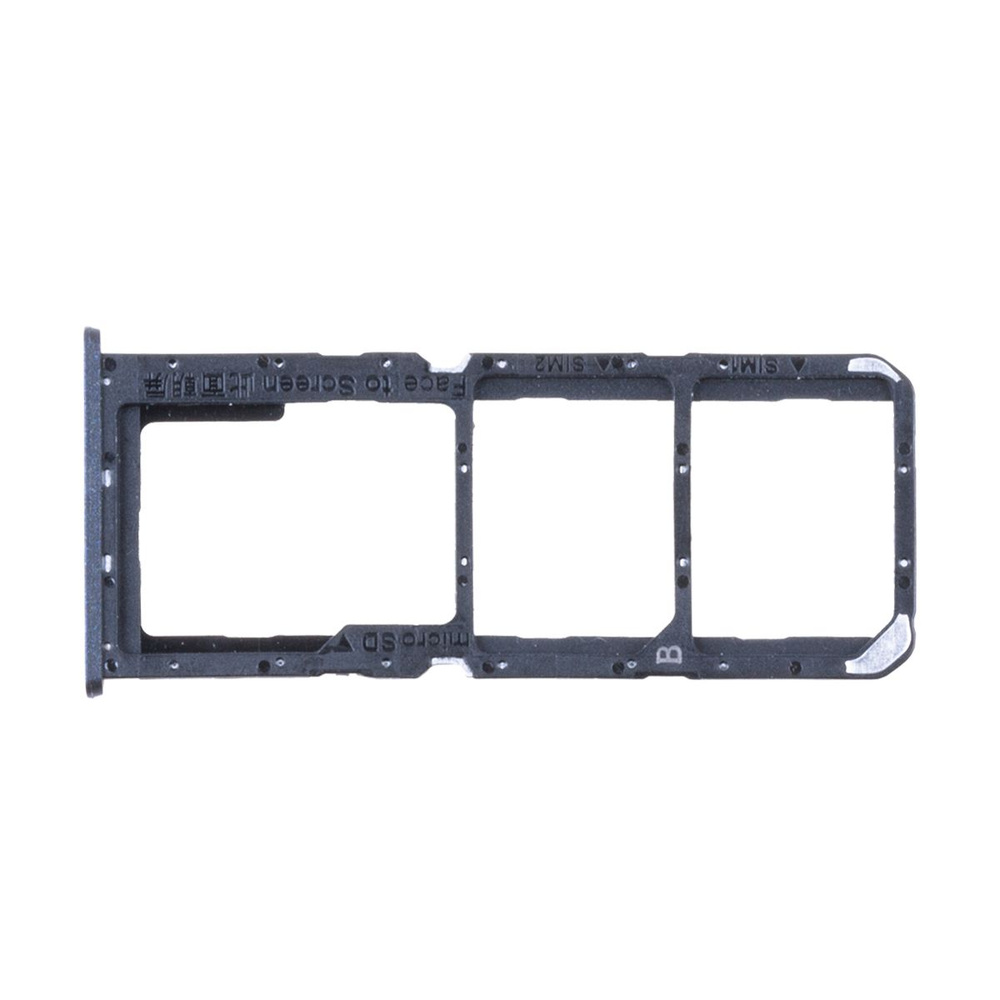 Лоток sim-карты для Realme C30 (RMX3581), Narzo 50i Prime (RMX3506) и карты памяти <черный> #1