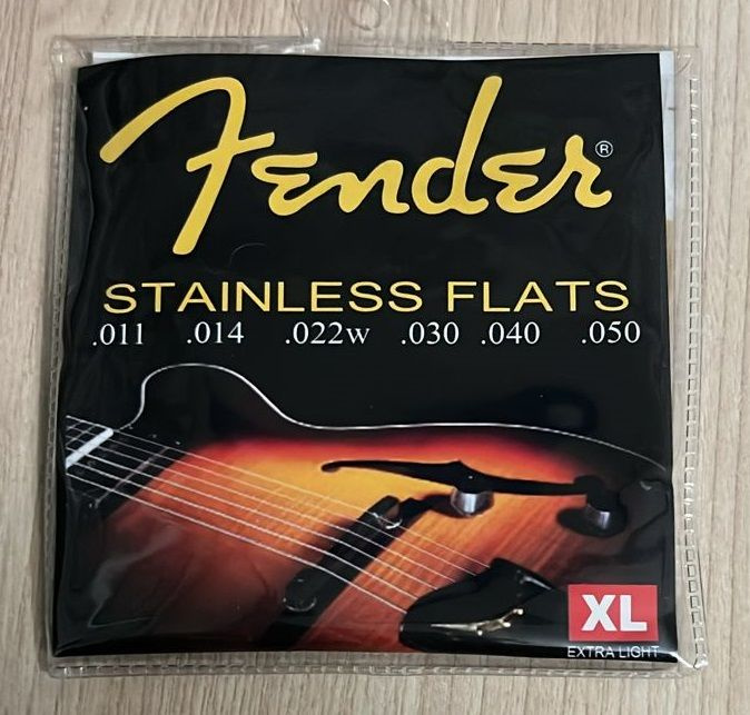 Струны для акустической гитары FENDER STAINLESS FLATS STRINGS XL 11-50 ...