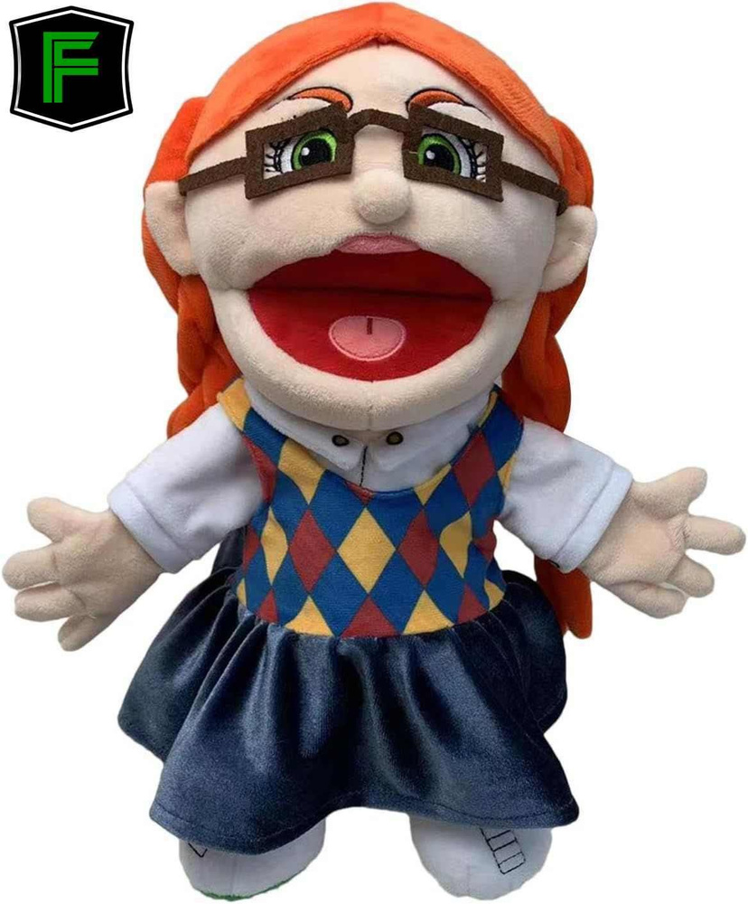 Плюшевая игрушка Jeffrey Puppet, кукла-чревовещатель для детского ...