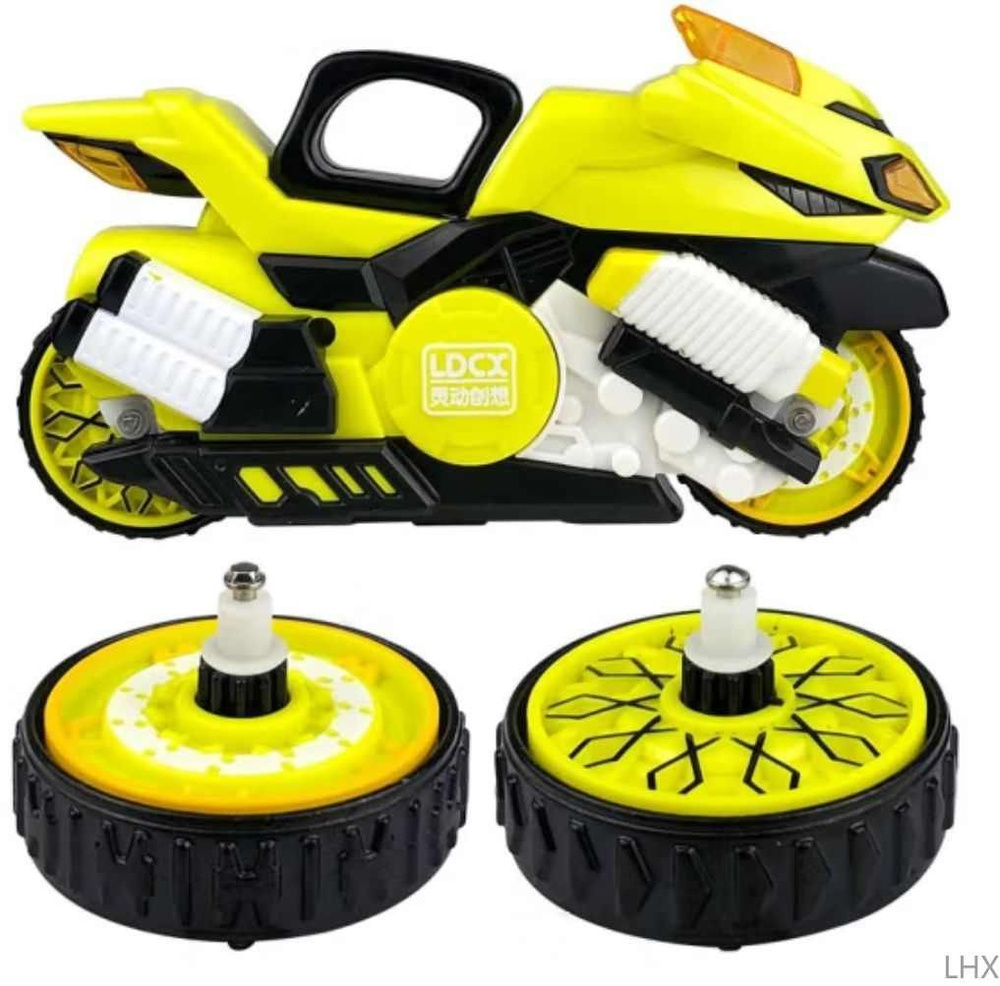 Боевой мотоцикл MOTO FIGHTERS с волчком,Светящийся Галактика MT0201 ...