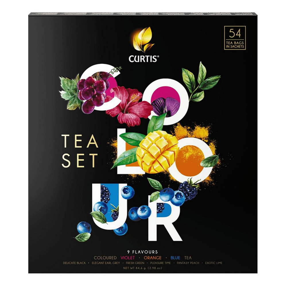 Чай ассорти Curtis Colour Tea Set в пакетиках 1,5 г х 54 шт, 1 упак #1