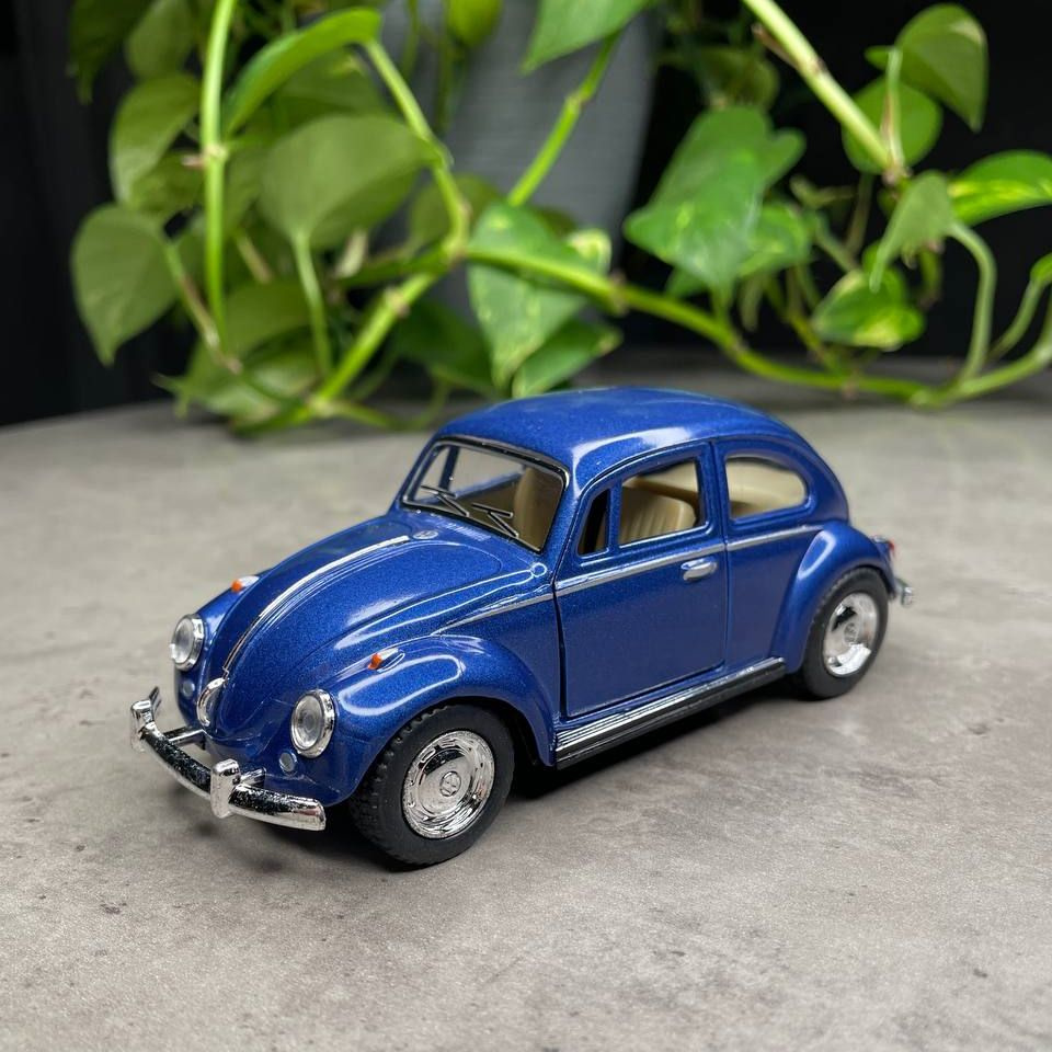 Машинка металлическая Volkswagen Classical Beetle 1967 Фольксваген Жук  Kinsmart 1:32 5057DKT инерционная, цвет Синий - купить с доставкой по  выгодным ценам в интернет-магазине OZON (540327298)