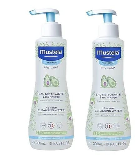 Mustela Очищающая вода Mustela для новорожденных и детей не требующая смывания 300 мл 2 шт.  #1