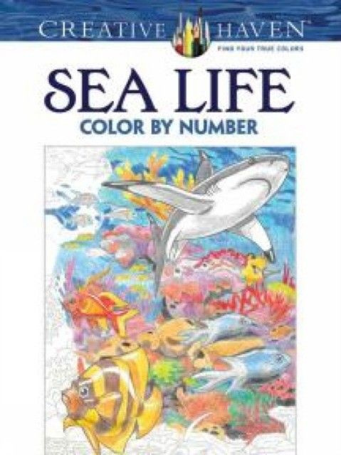 Creative Haven Sea Life Color by Number Coloring Book - купить с