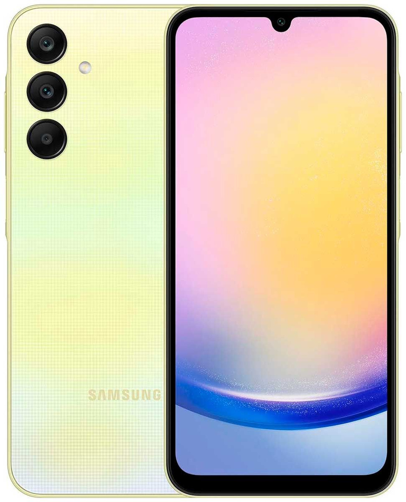 Samsung Смартфон Galaxy A25 256Gb 8Gb (SM-A256E) желтый 8/256 ГБ, желтый