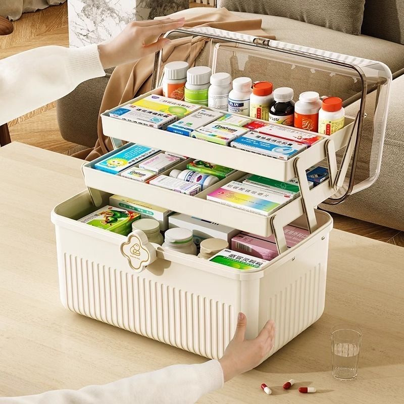 Аптечка домашняя большая контейнер органайзер для хранения лекарств и ...