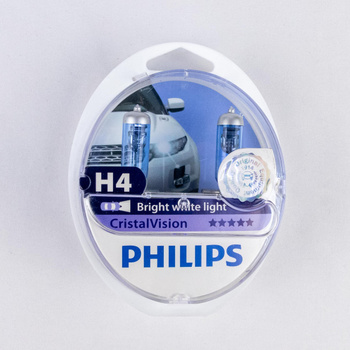 LAMPADA PHILIPS H4 CRYSTAL VISION - 12V 60/55W - (Rif.Philips