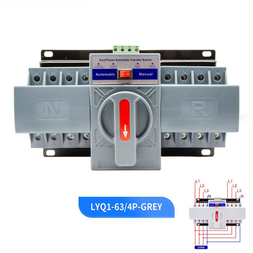 Автоматический переключатель двойной передачи мощности / 4P /Трехфазный .