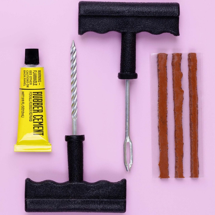 Ремкомплект для бескамерных шин Skyway 6 предметов / Набор для ремонта ...