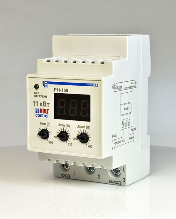 Реле напряжения РН-150 Volt Control 50A, Новатек-Электро - купить по ...