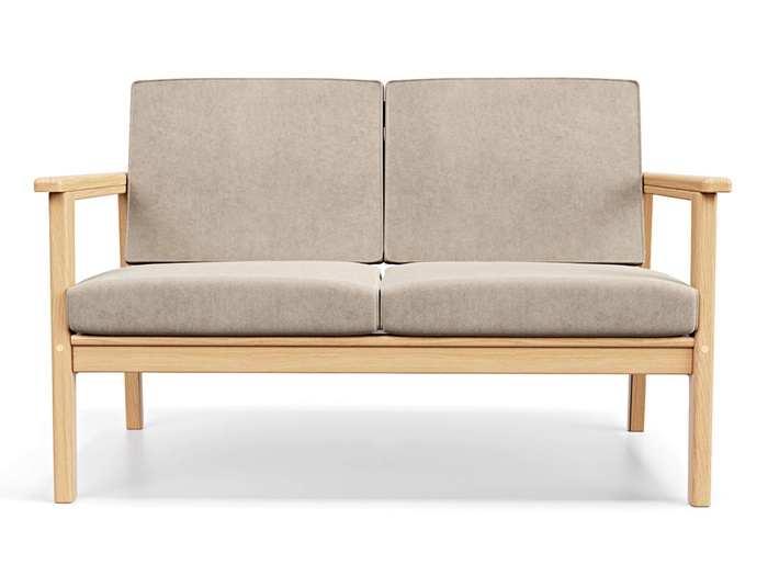 Садовый диван кушетка Soft Element Лориан-С двухместный, бежевый, из ...