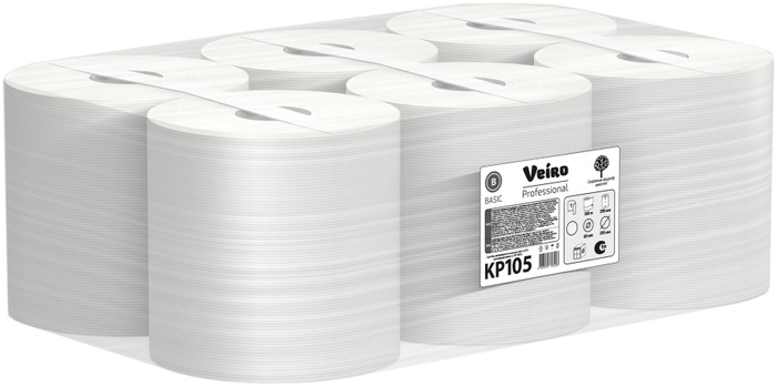 Полотенца бумажные Veiro Professional Basic KP105 однослойные, с ...