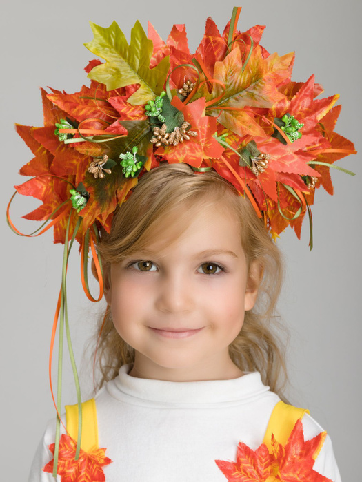 Ободок с осенними листьями Золотая осень - купить по доступным ценам в ...