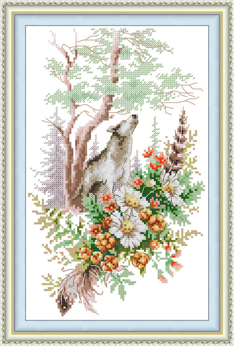 Вышивка крестом наборы / набор для вышивания крестиком /Осенние лесные ...
