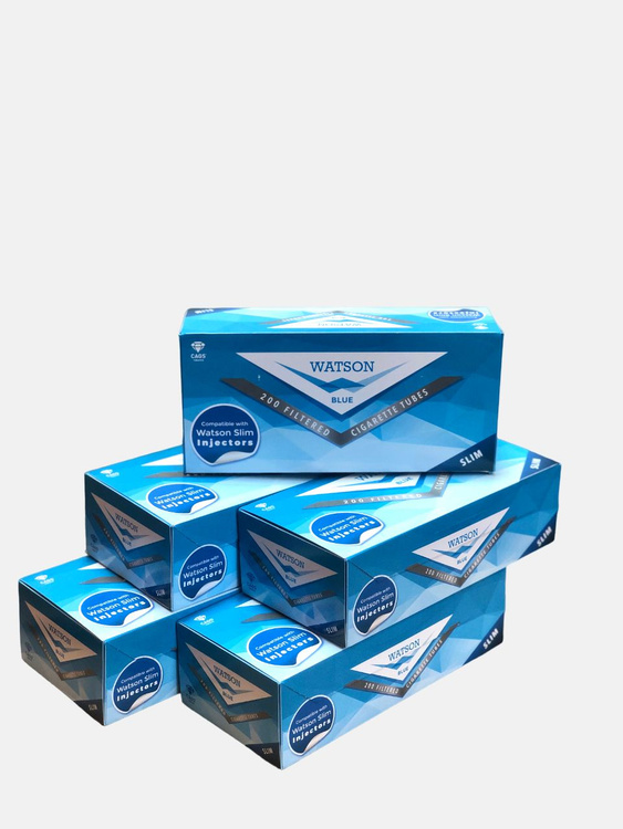 Гильзы сигаретные WATSON Blue Slim для самокруток, 1000 шт. - купить с ...