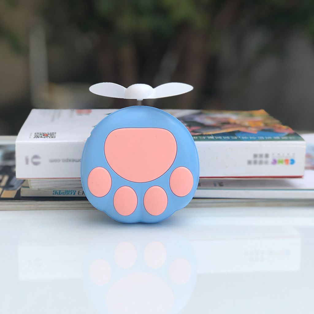 Игрушка-вентилятор,USB заряжаемый мультяшный мини вентилятор с лапкой ...