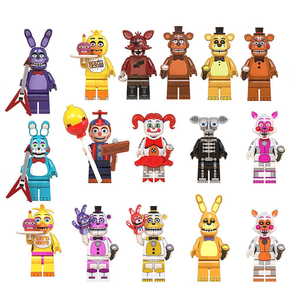 Фигурка деталей Минифигурки ФНАФ (FNAF) совместим с лего 16шт - купить ...
