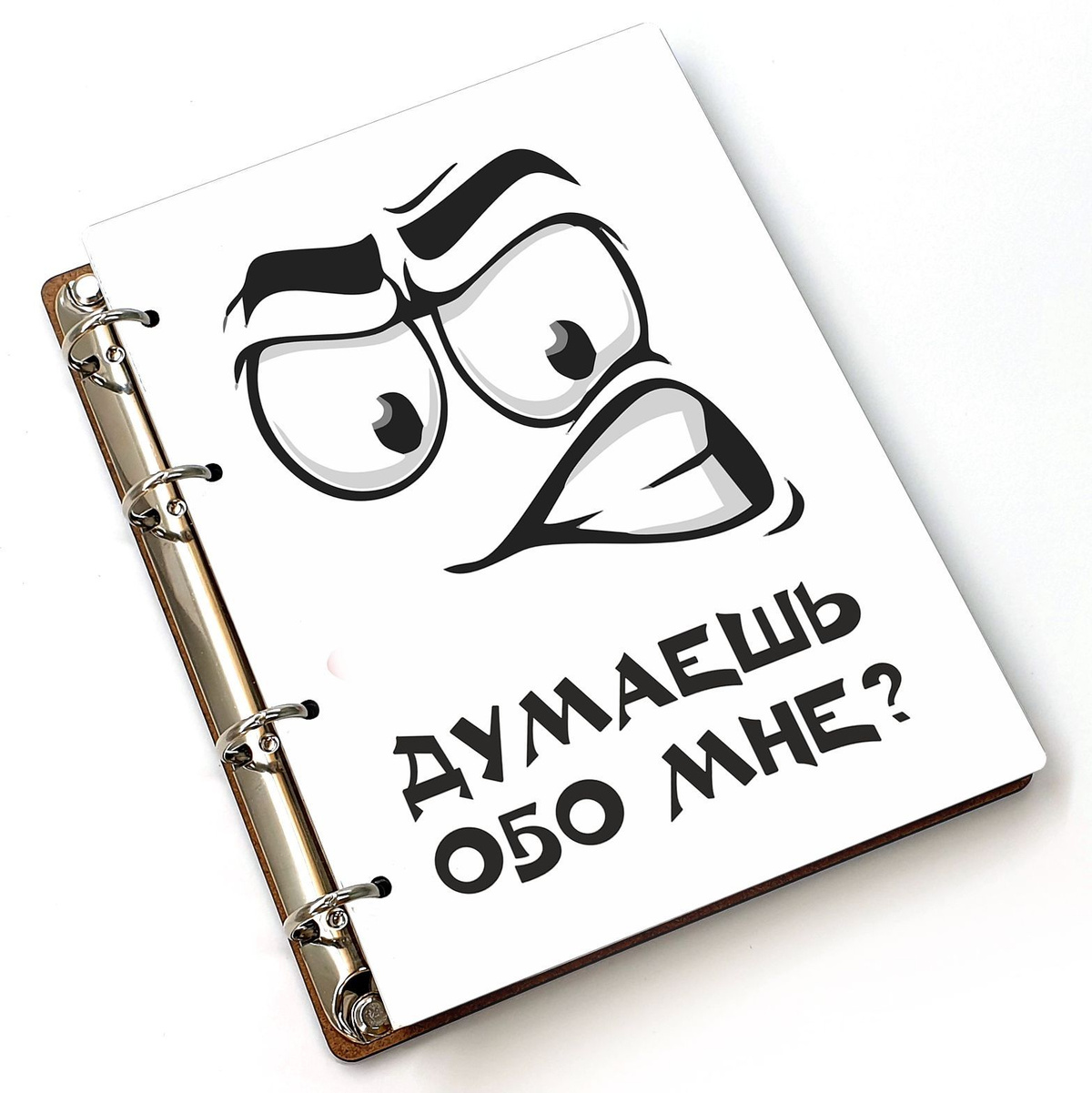 Блокнот А5 деревянный, сменный блок