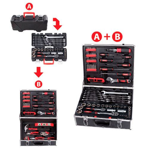 Набор инструментов ZiPOWER PM3966, закалённая Cr-V сталь, 96