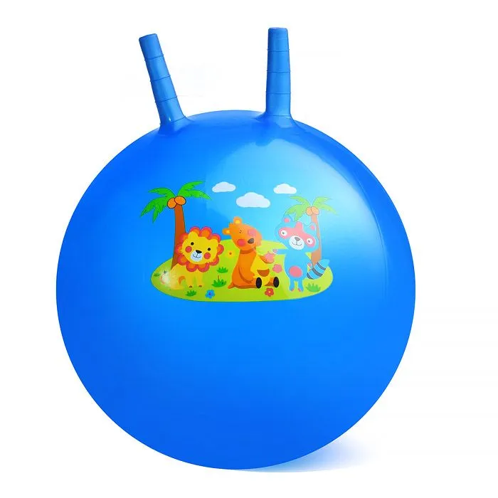 Мяч попрыгун 00-1563 с рожками 45см (цвет разноцветный) UralToys, вариант, фото 4